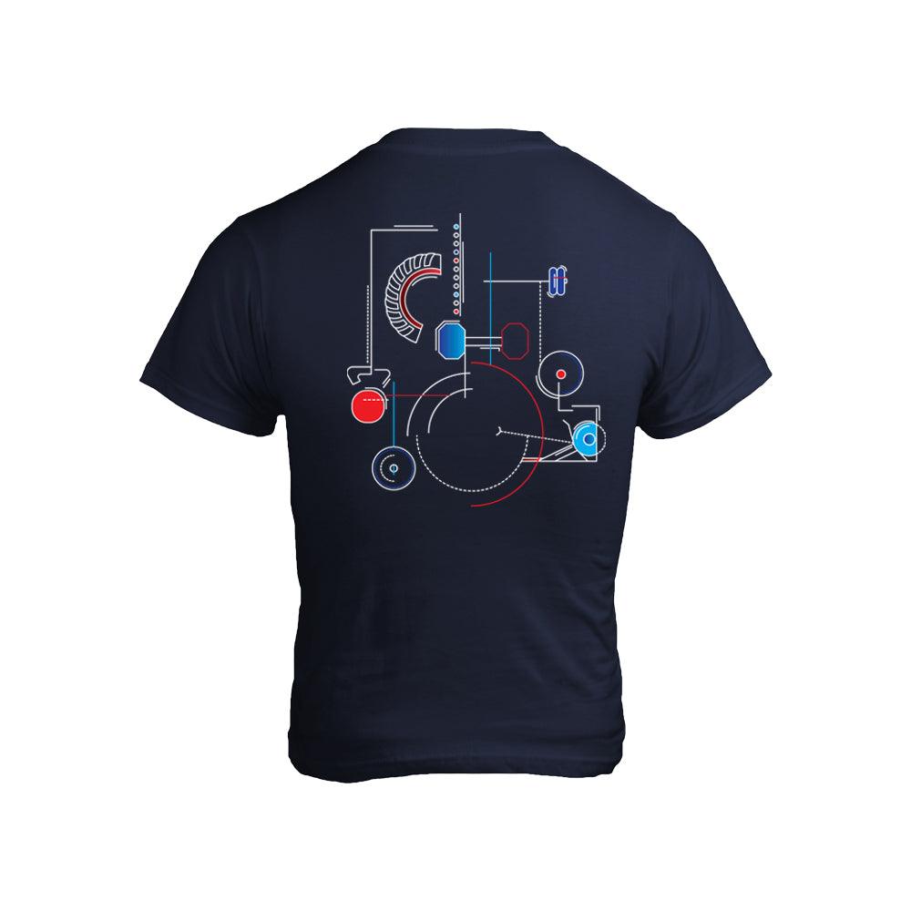 T-Shirt Homme Hybrid Training – Geometric Coton Bio vue 3 — Le Snatch Français
