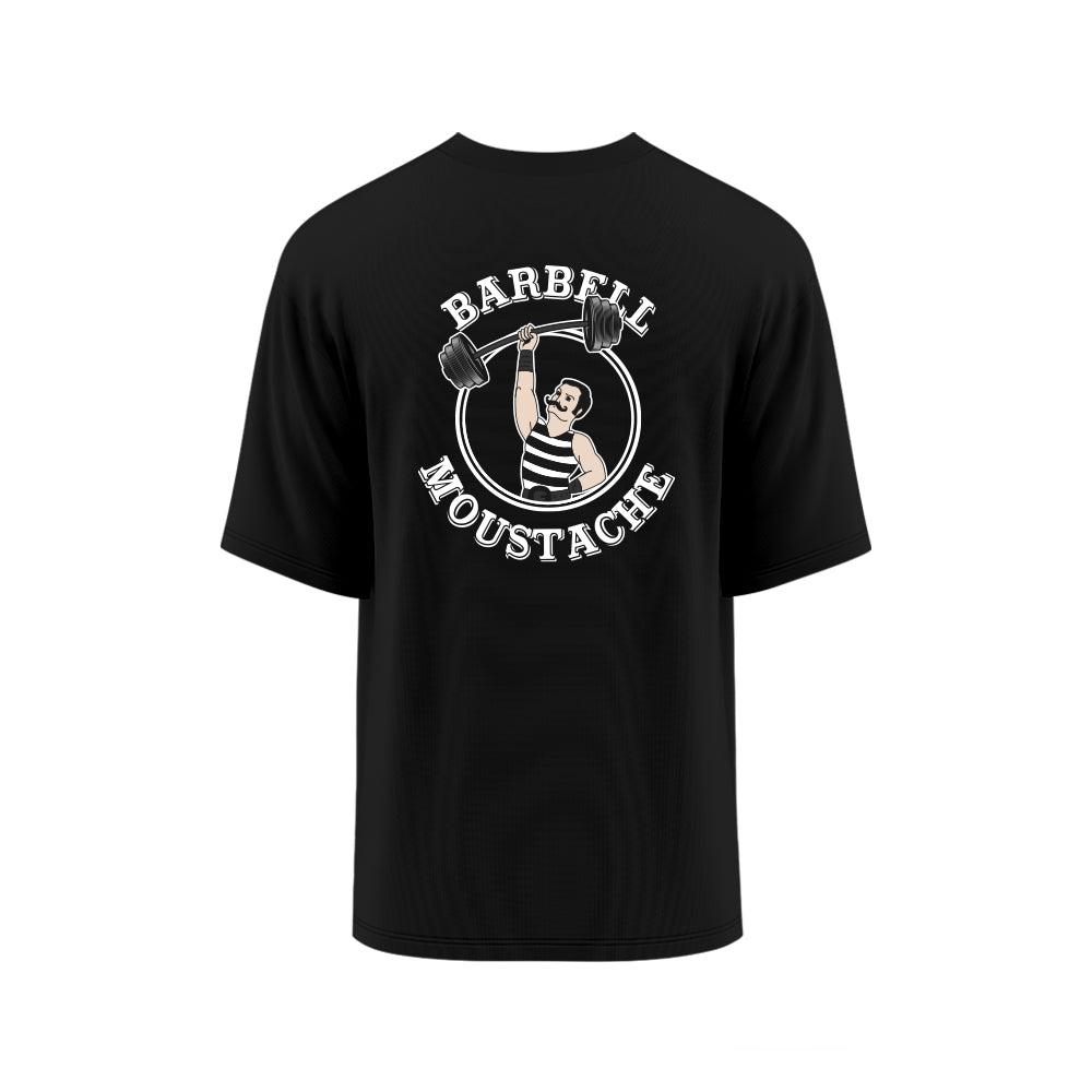 T-SHIRT SPORT OVERSIZE HOMME - BARBELL MOUSTACHE