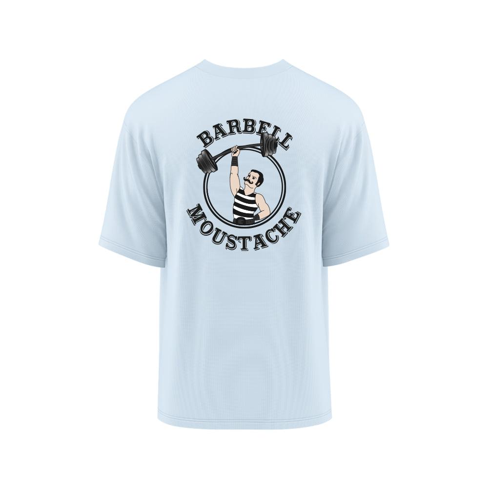 T-SHIRT SPORT OVERSIZE HOMME - BARBELL MOUSTACHE