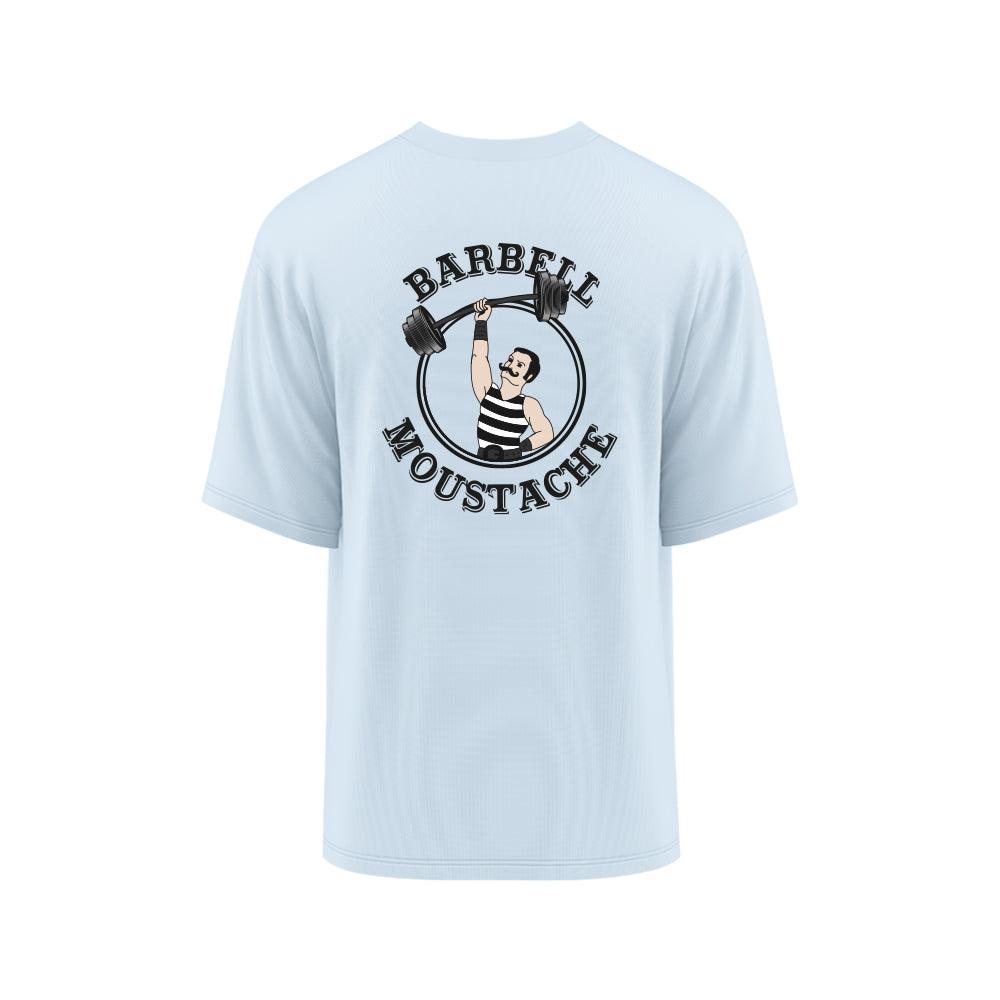 T-SHIRT SPORT OVERSIZE HOMME - BARBELL MOUSTACHE