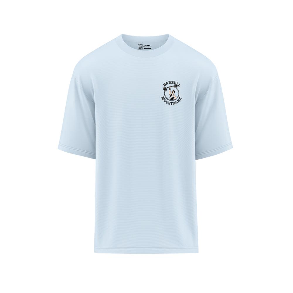 T-SHIRT SPORT OVERSIZE HOMME - BARBELL MOUSTACHE