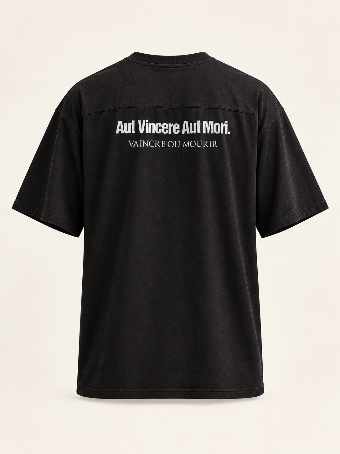 T-shirt oversize Atlas – coloris Noir – maquette vue de dos
