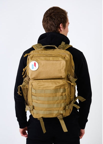 Sac à dos tactique 45L - Marron
