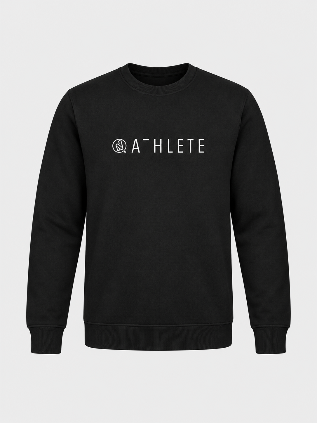 Sweat col rond unisexe Athlete — maquette face — maquette illustrative