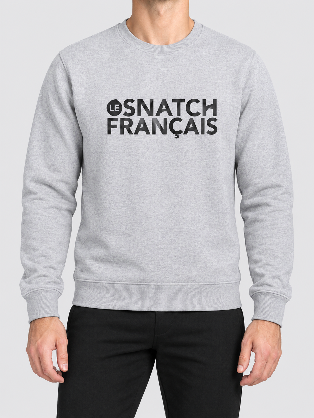 Sweat col rond unisexe Snatch Evolution — focus porte — maquette illustrative