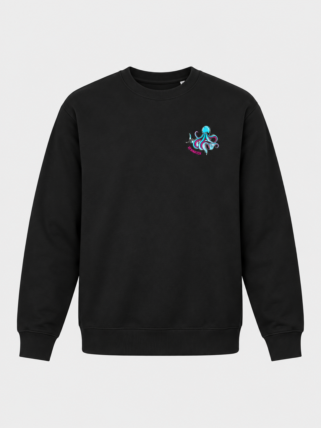 Sweat col rond unisexe The Fittest — maquette face — maquette illustrative