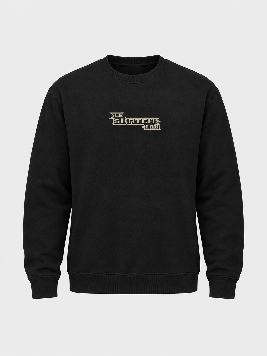 Sweat col rond unisexe Midnight — maquette face — maquette illustrative