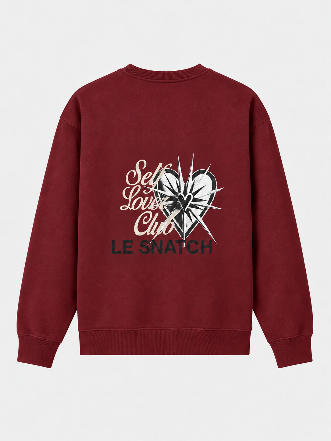 Sweat col rond unisexe Self Lover Club — maquette dos — maquette illustrative