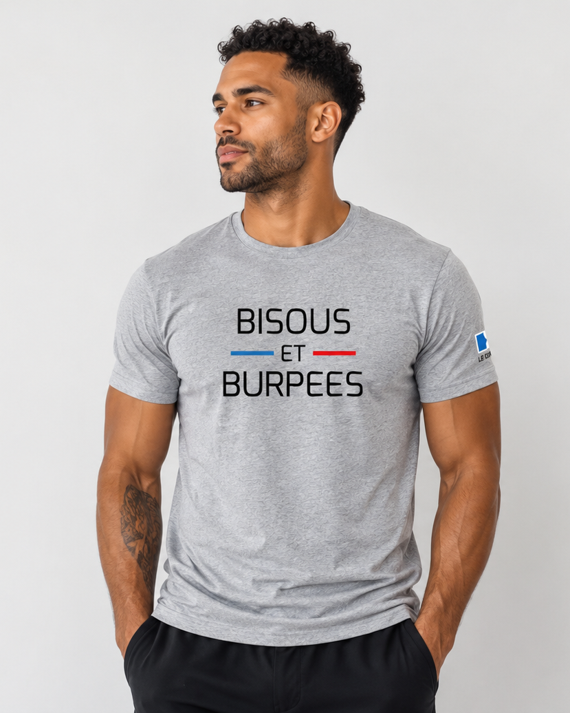 T-Shirt Homme Cross Training – Bisous Et Burpees – Le Snatch Français