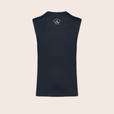 Débardeur sthenos navy, dos — Kariban K3022IC, fond beige, logo original – coloris Navy
