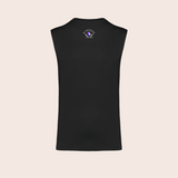 Débardeur sthenos noir, dos — Kariban K3022IC, fond beige, logo original – coloris Noir