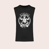 Débardeur sthenos noir, face — Kariban K3022IC, fond beige, logo original – coloris Noir