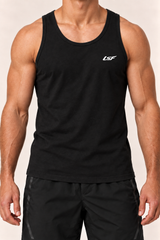 Débardeur homme Pulse LSF noir — focus haut