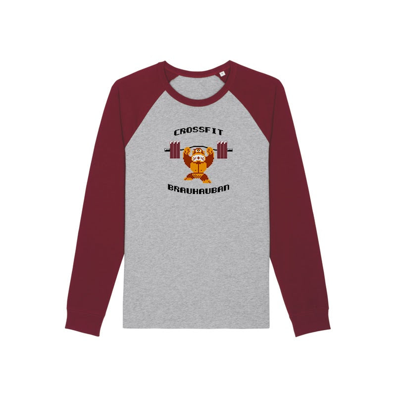 Maquette de T-shirt bicolore avec motif personnalisé