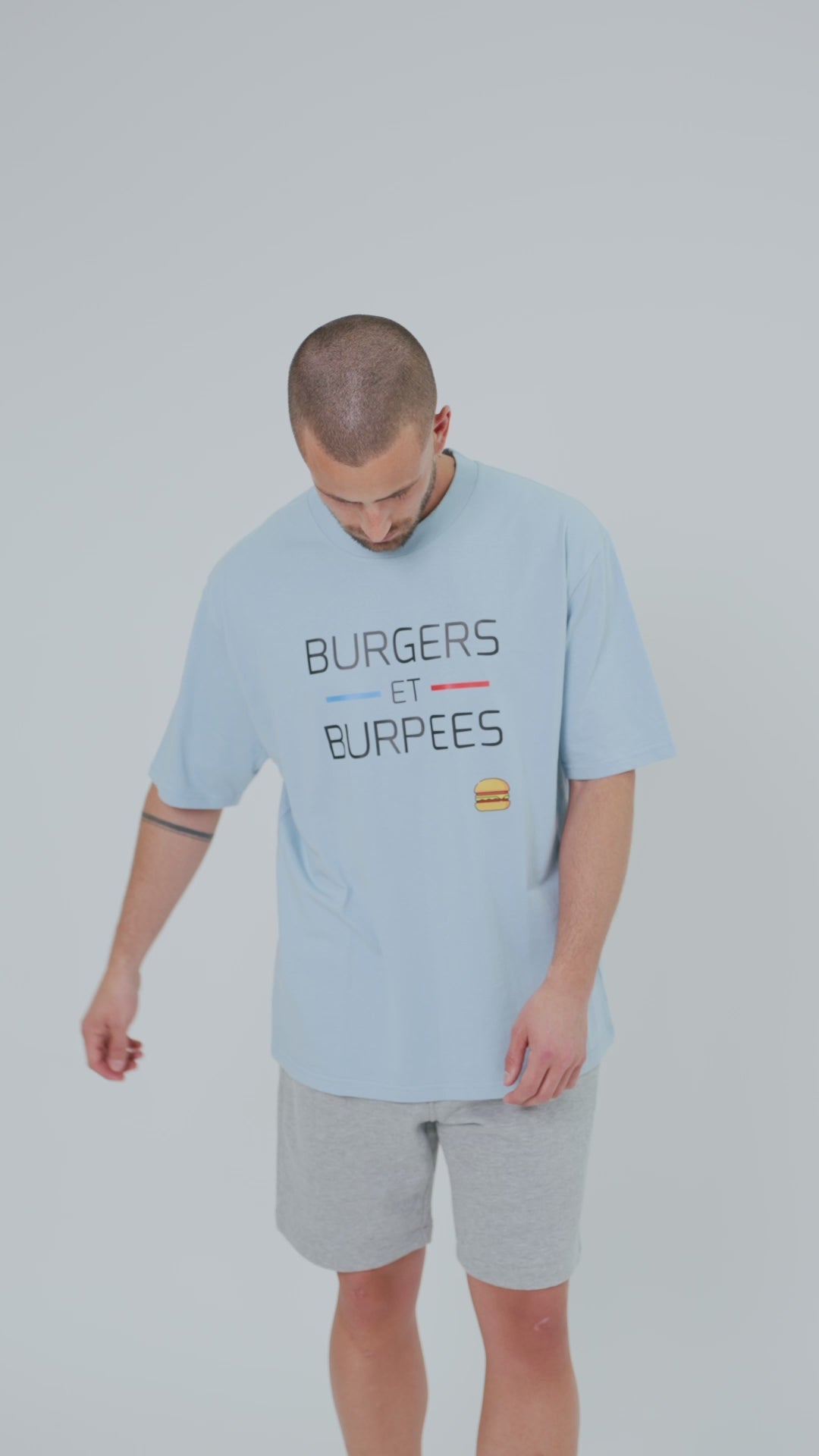 T-Shirt Oversize Homme Hybrid Training – Burgers Et Burpees