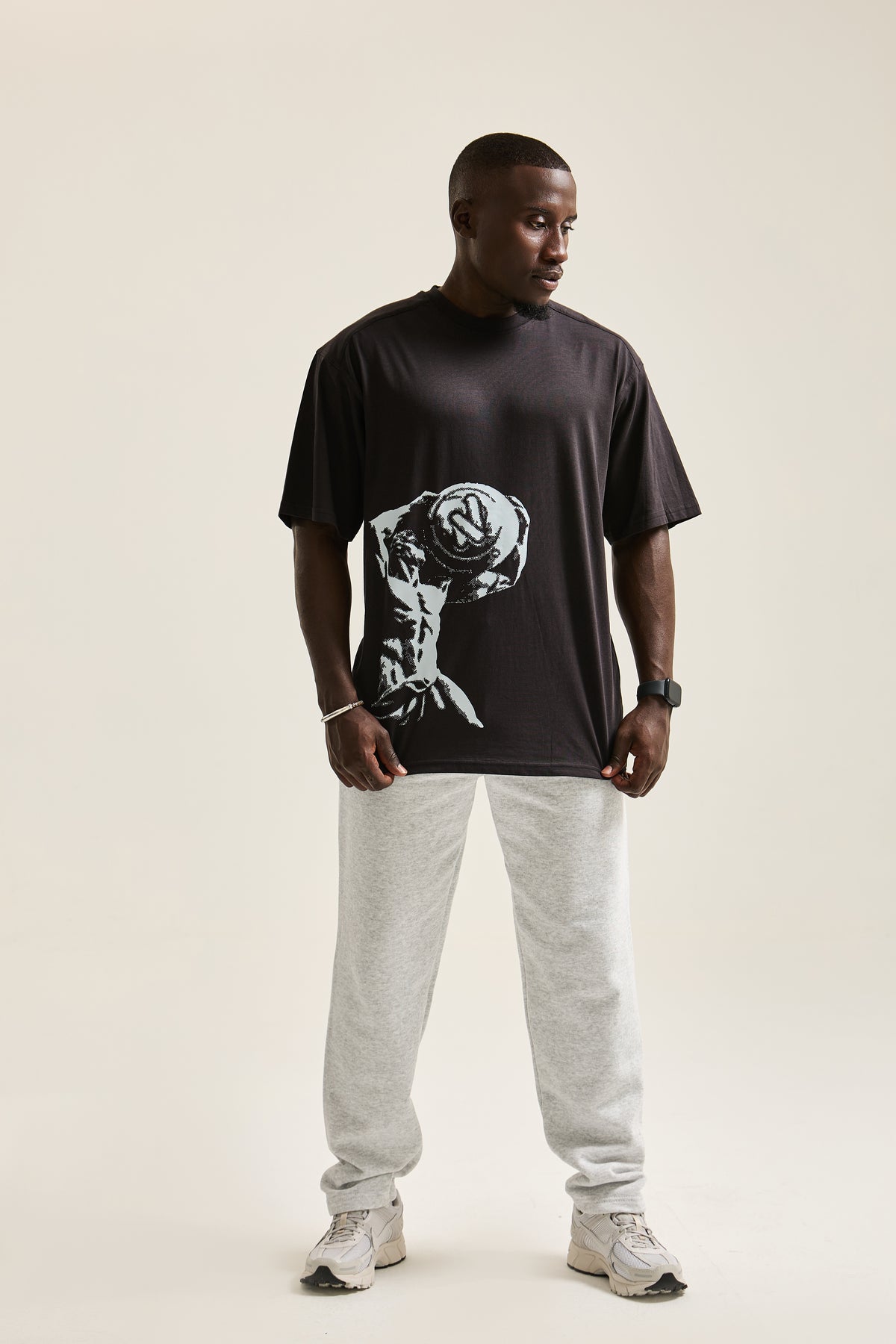 T-Shirt Oversize Homme Hybrid Training – Atlas vue 9 — Le Snatch Français