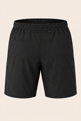 Short Essor LSF noir, vue de dos avec poche zippée centrale