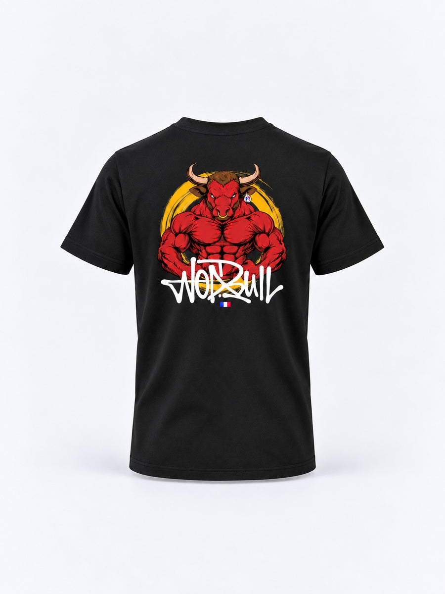 Wod Bull — maquette harmonisée, fond gris clair – coloris Noir – Le Snatch Français