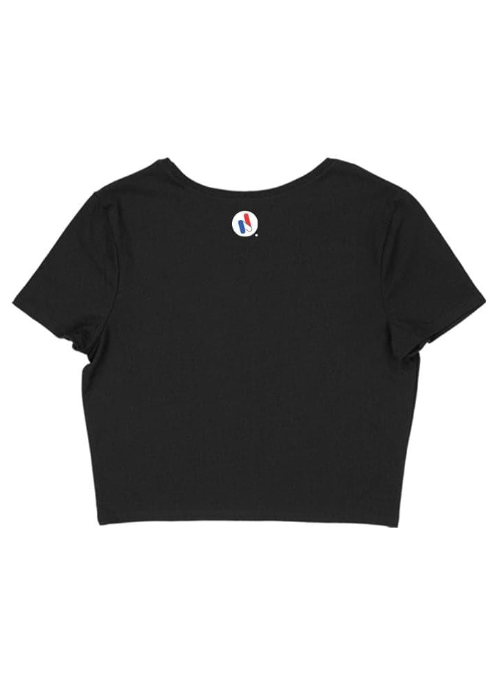 Crop Top Femme Cross Training – Burgers & Burpees Coton Bio