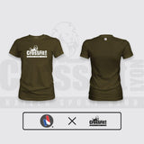 T-SHIRT FEMME - CROSSFIT® LYON – coloris Khaki – Le Snatch Français