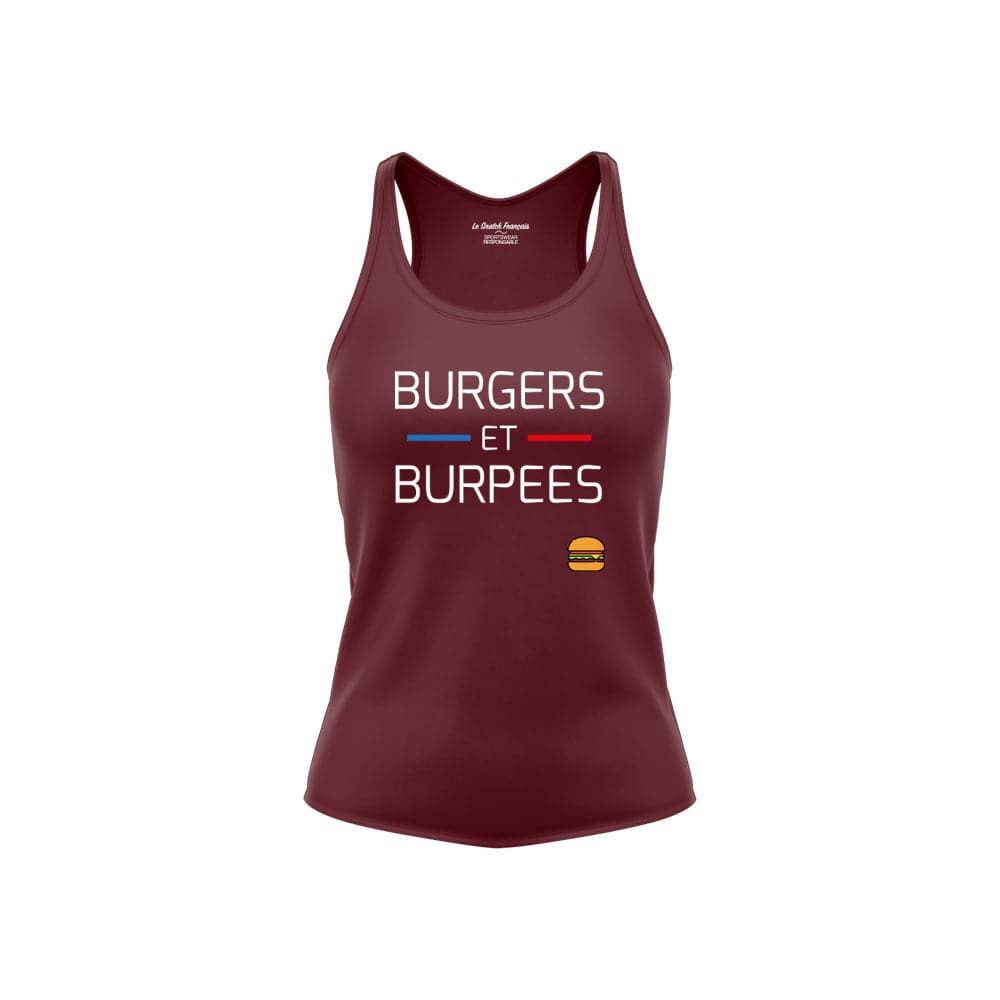 DÉBARDEUR FEMME - BURGERS ET BURPEES