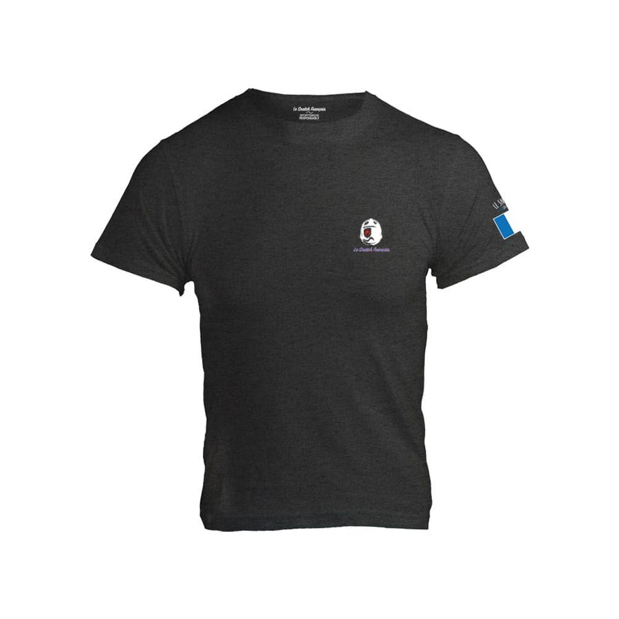 T-shirt homme cross training WOD On Fire – coloris Noir chiné – Le Snatch Français